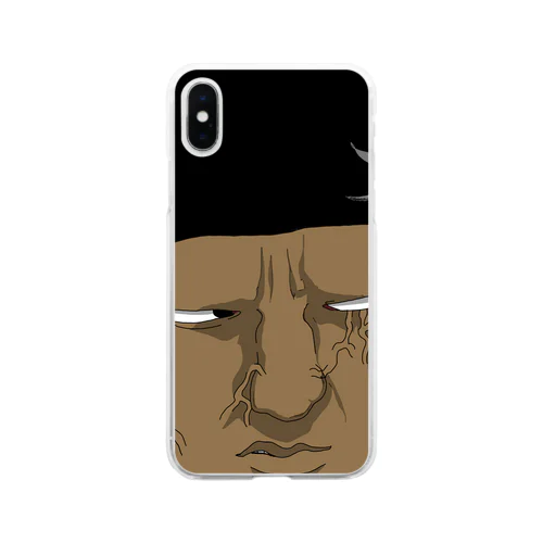 Black Man Soft Clear Smartphone Case