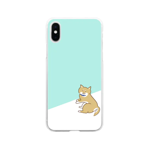 うちのしば Soft Clear Smartphone Case