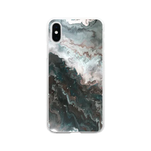 fluidart_jlamdl Soft Clear Smartphone Case