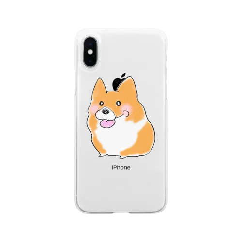 コーギーくん Soft Clear Smartphone Case