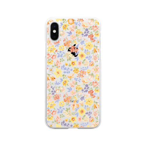 small flwer garden(yellow) Soft Clear Smartphone Case