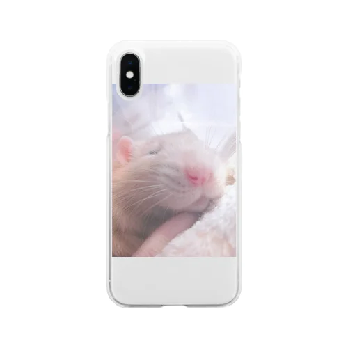 ファンシーラット(deep sleep) Soft Clear Smartphone Case