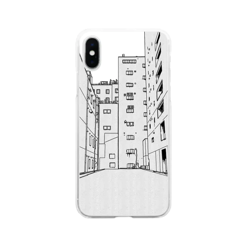 漫画の路地裏 Soft Clear Smartphone Case