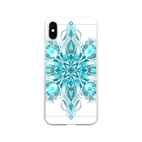 「湖」曼荼羅 Soft Clear Smartphone Case