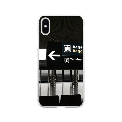 Airport Black Soft Clear Smartphone Case