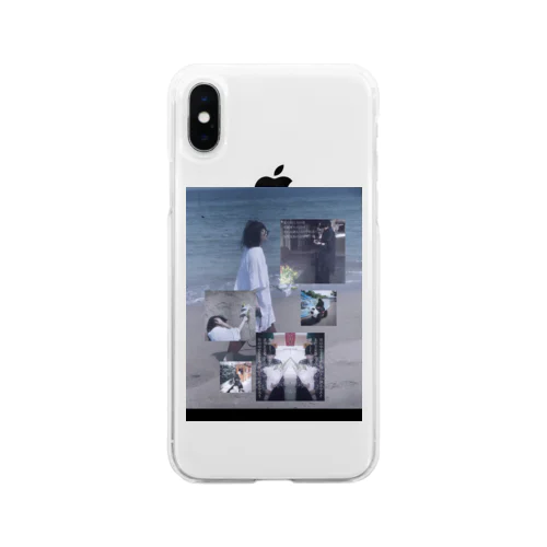 海辺の少女 Soft Clear Smartphone Case