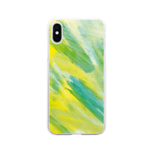 緑の風 Soft Clear Smartphone Case