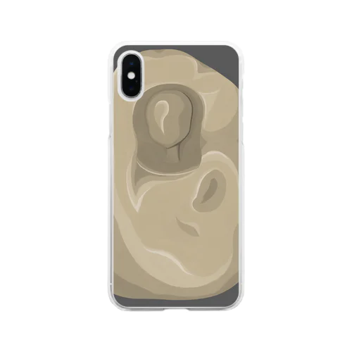 彫刻（偽）　version2 Soft Clear Smartphone Case