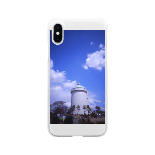 レトロな給水塔 Soft Clear Smartphone Case