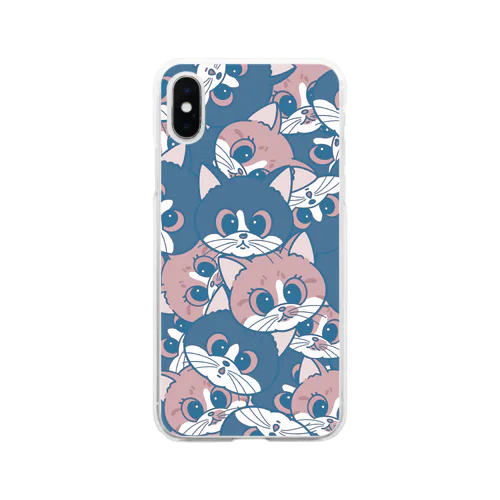 hachibroうちの子スマホケース Soft Clear Smartphone Case