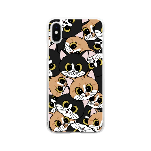 hachibroうちの子スマホケース Soft Clear Smartphone Case