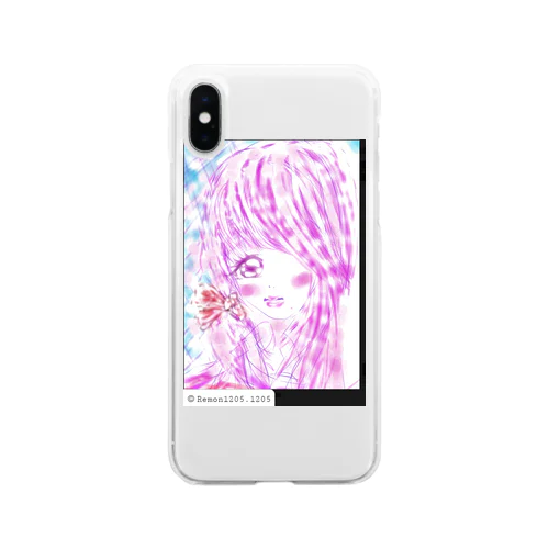 レモンかわゆす♥️ほくろ女子ちゃんオリジナルショップ Soft Clear Smartphone Case