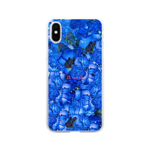 La rose bleue Soft Clear Smartphone Case