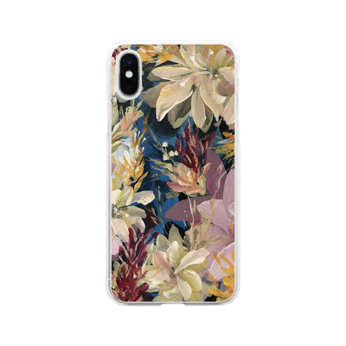 Summer flower Soft Clear Smartphone Case