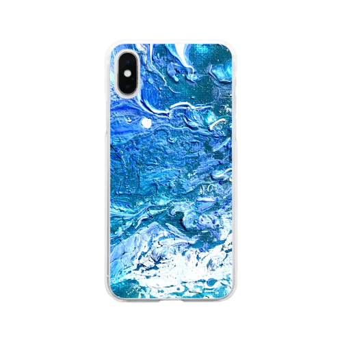 【Novaurelia】波_ソフトスマホケース Soft Clear Smartphone Case