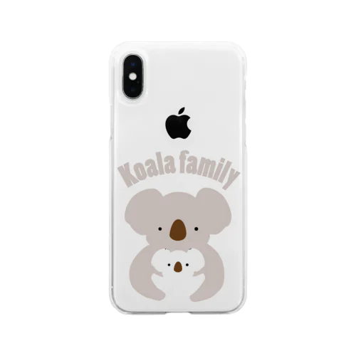 Koala Family Soft Clear Smartphone Case