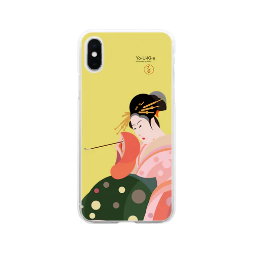 Yo-U-Ki-e「玉屋内小紫」（浮世絵）スマホケース Soft Clear Smartphone Case