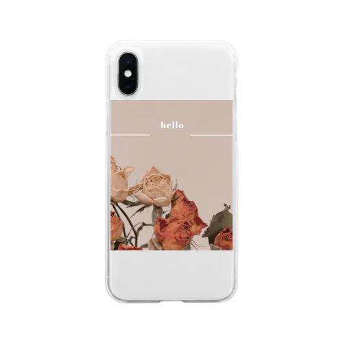 ドライフラワー🤍 Soft Clear Smartphone Case