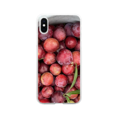 夏だ美味しい果物だ😊 Soft Clear Smartphone Case