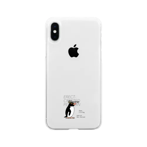 マユダチペンギン Soft Clear Smartphone Case