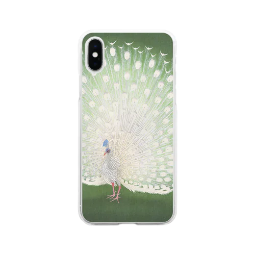 小原古邨 《孔雀》 Soft Clear Smartphone Case