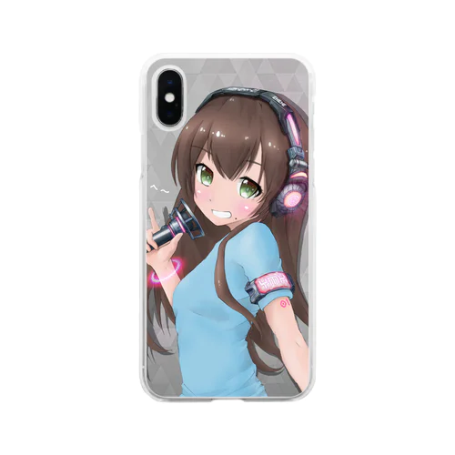 すずきちゃんイラスト Soft Clear Smartphone Case