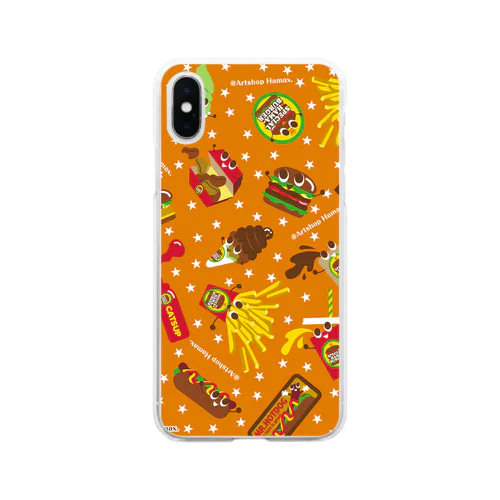 BURGER Cafe Soft Clear Smartphone Case