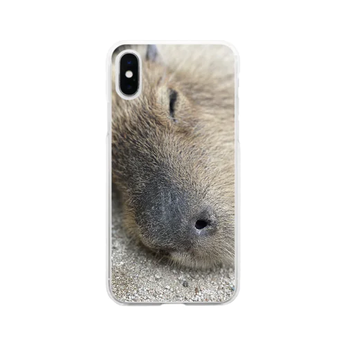 カピバラくん Soft Clear Smartphone Case
