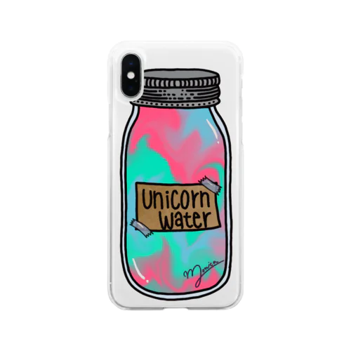 Unicorn Water  Soft Clear Smartphone Case