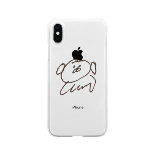 ふじこの愛犬 Soft Clear Smartphone Case