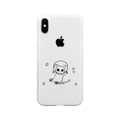 宇宙ネコチャン Soft Clear Smartphone Case