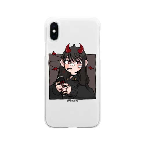 悪魔と相乗り Soft Clear Smartphone Case