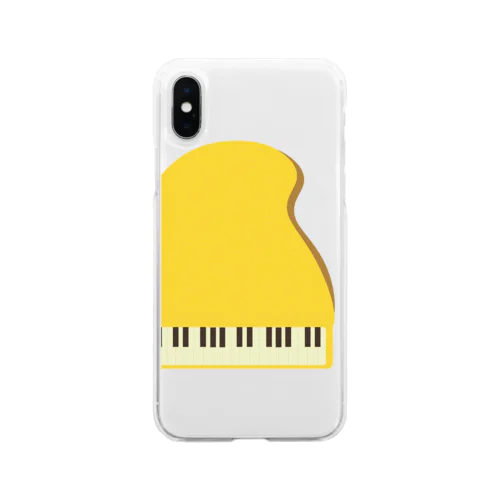 黄金の鍵盤 Soft Clear Smartphone Case