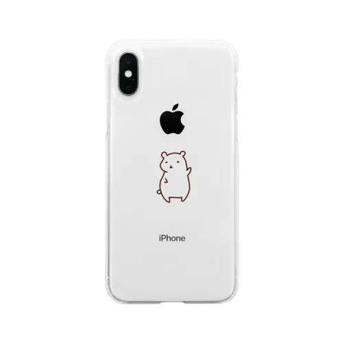 しゃちくまくん Soft Clear Smartphone Case