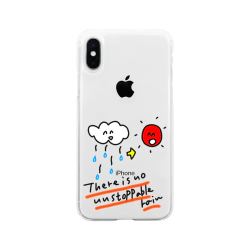 止まない雨は無い Soft Clear Smartphone Case