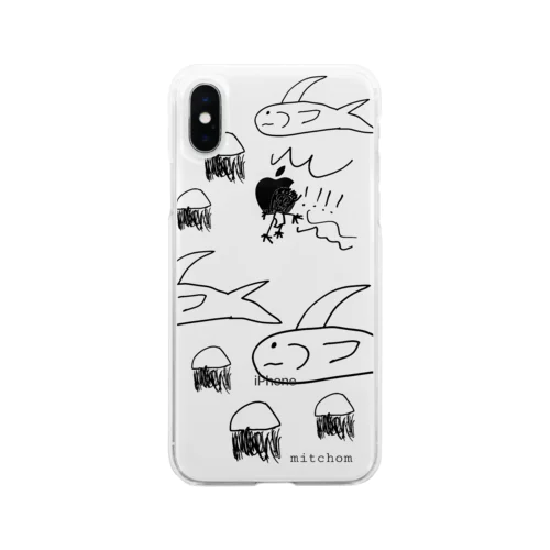 うみのなか Soft Clear Smartphone Case