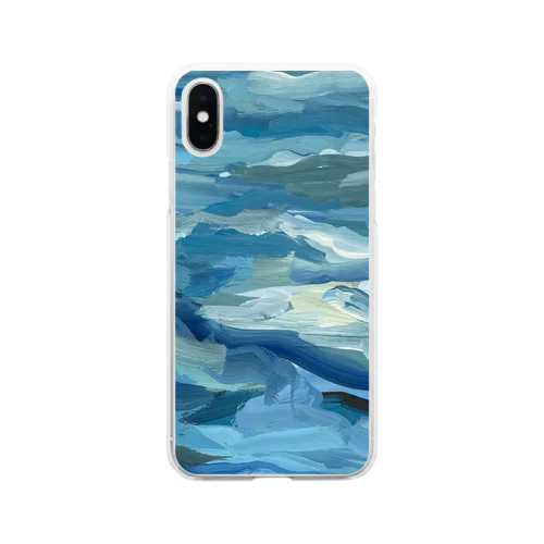 wave 幅広 Soft Clear Smartphone Case