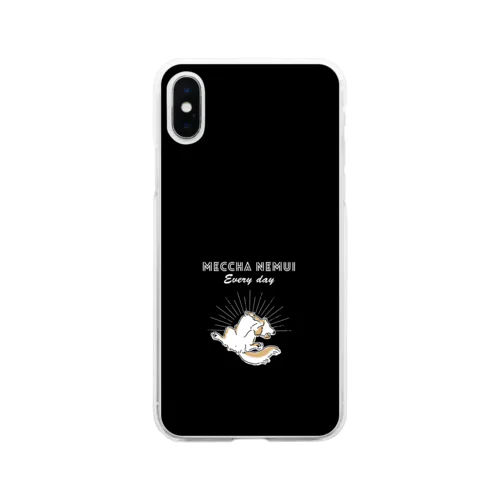 MECCHA NEMUI いぬ Soft Clear Smartphone Case