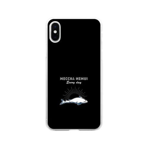 MECCHA NEMUI さめ Soft Clear Smartphone Case