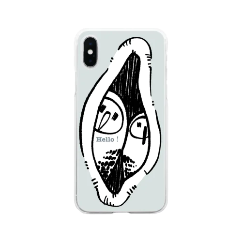 鳥に挨拶して欲しい人間向け(淡い) Soft Clear Smartphone Case