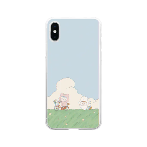 夏のおでかけ Soft Clear Smartphone Case