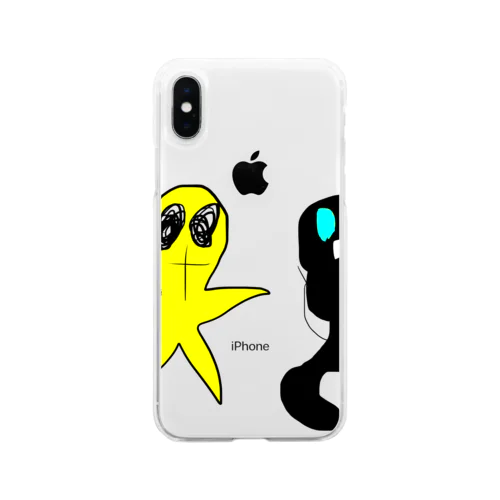 るしくの絵本「こうたとかげお」 Soft Clear Smartphone Case