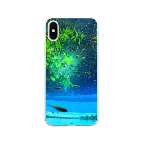 魚と同じ目線になる Soft Clear Smartphone Case