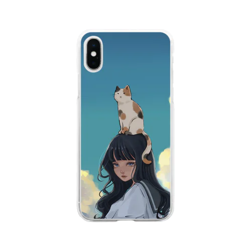 猫が1番 Soft Clear Smartphone Case