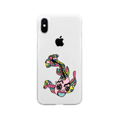 魚肉たんぱく　kun Soft Clear Smartphone Case