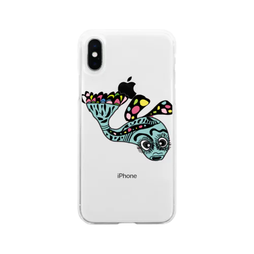 魚たんぱく君 Soft Clear Smartphone Case