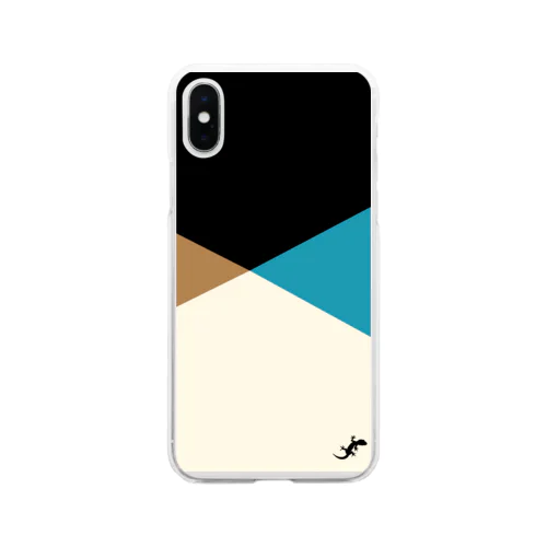 4色　トカゲ付き Soft Clear Smartphone Case