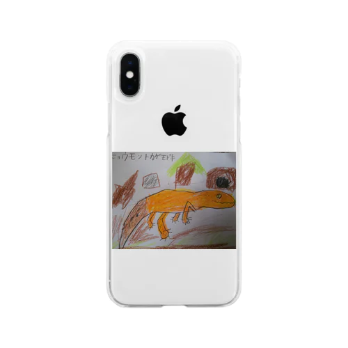 レオパのみかんちゃん Soft Clear Smartphone Case