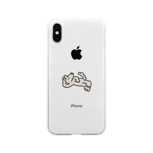 ぐうたらwolfくん Soft Clear Smartphone Case