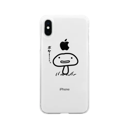 天然きのこ Soft Clear Smartphone Case